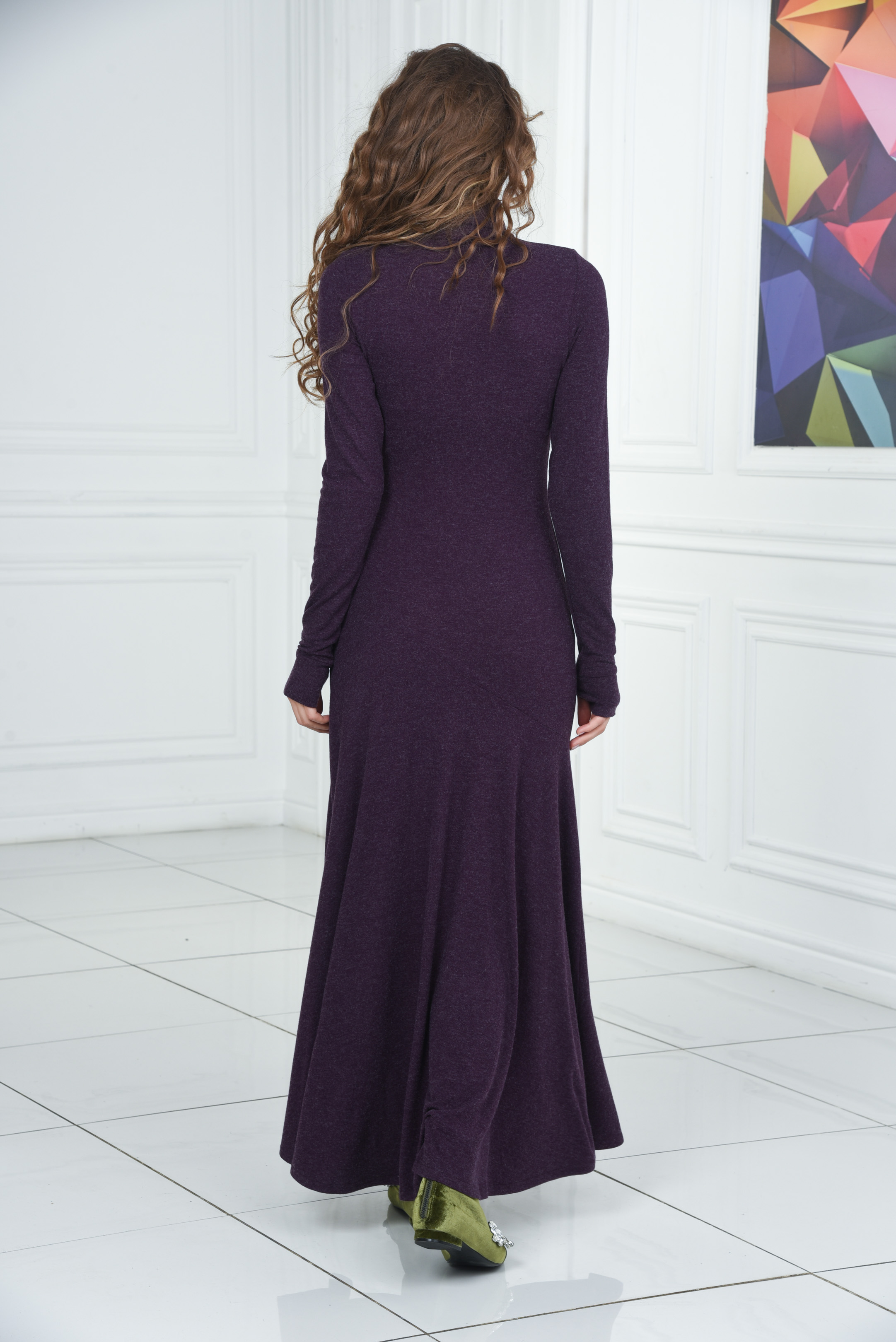 Фото товара 15452, платье с длинными рукавами митенками