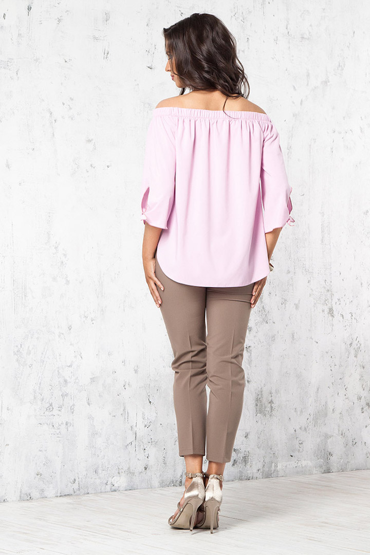 Фото товара 16123, розовая блузка